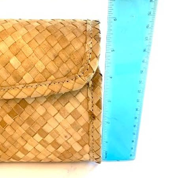 Kate Spade Wine / Picnic Basket shoulder bag Straw Wicker Rattan Pink trim - Picture 9 of 10
